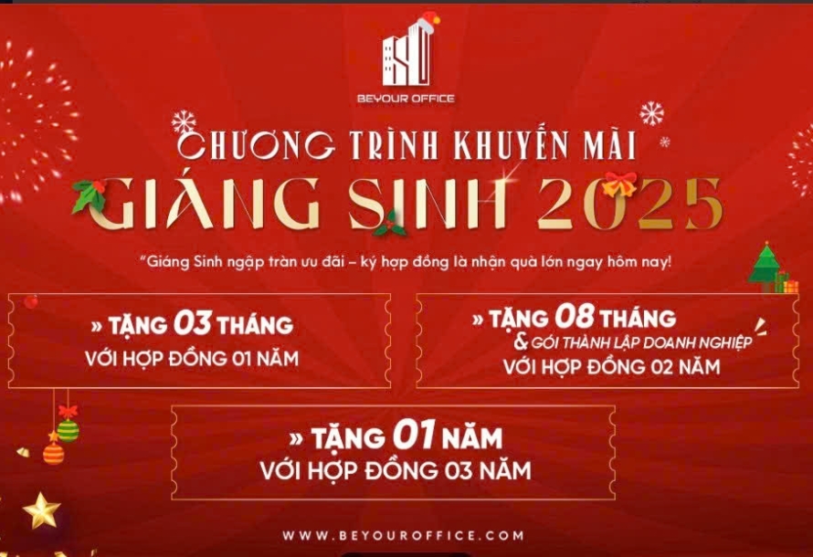 Khuyến mãi Giáng Sinh 2025 Từ Beyour Office